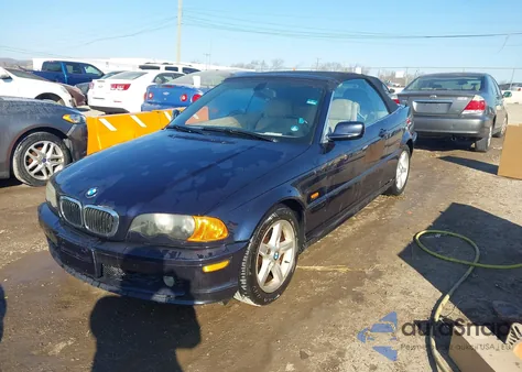 2003 BMW 325Ci z USA, uszkodzony, nr VIN WBABS33483PG90241